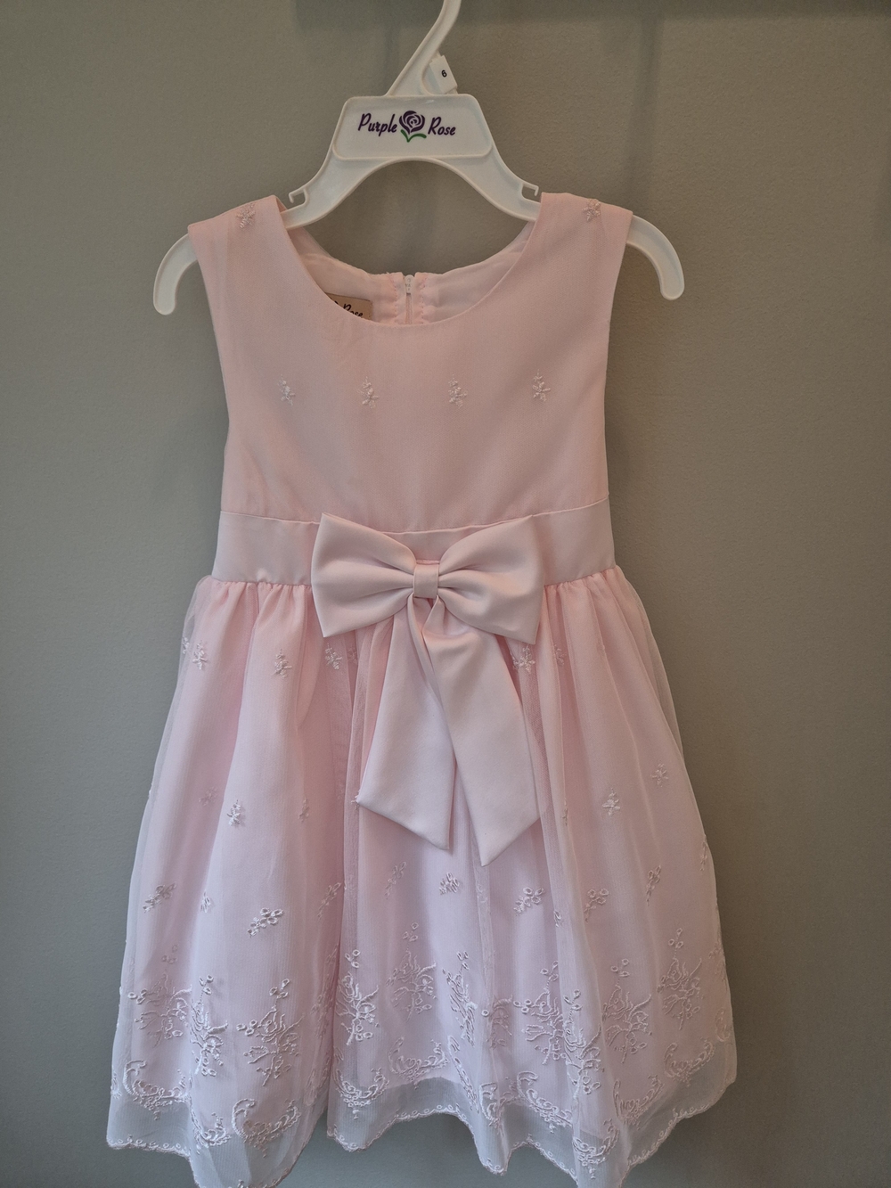 Purple Rose Pink Embroidered Dress 6T NWT